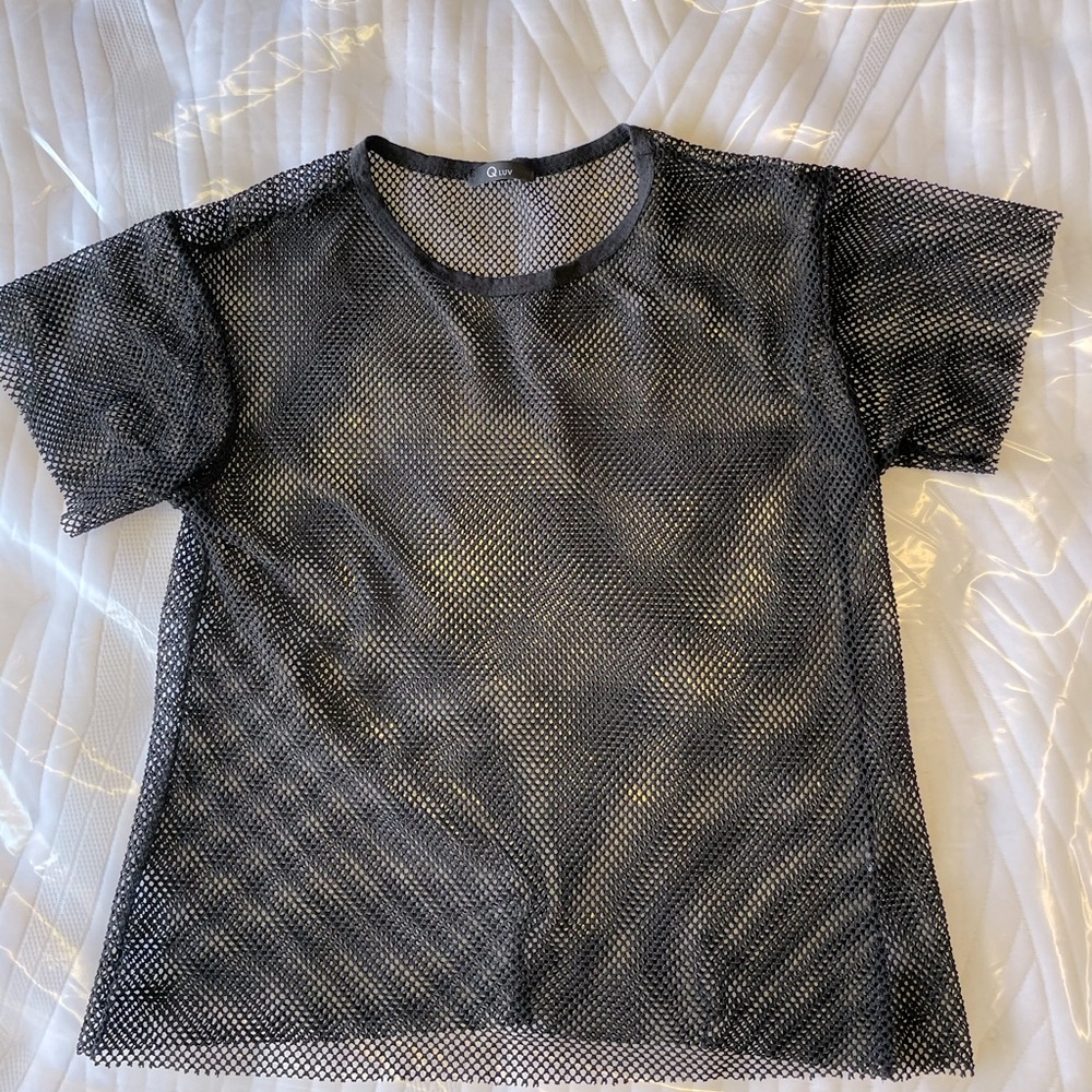 Black fishnet tshirt